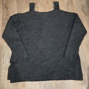 Mazik‎ Cold Shoulder Grey Sweater